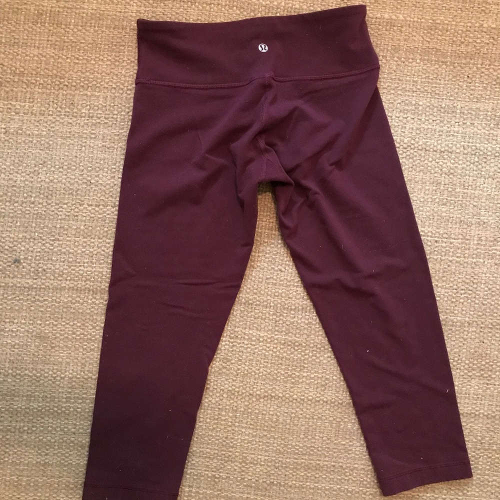 Lululemon wunder under crop size 6